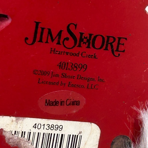 Jim Shore Santa with Child Figurine - Red and Blue - Picture 2 of 8